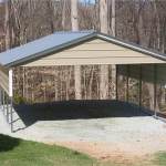 20x20 Vertical Roof Metal Carport