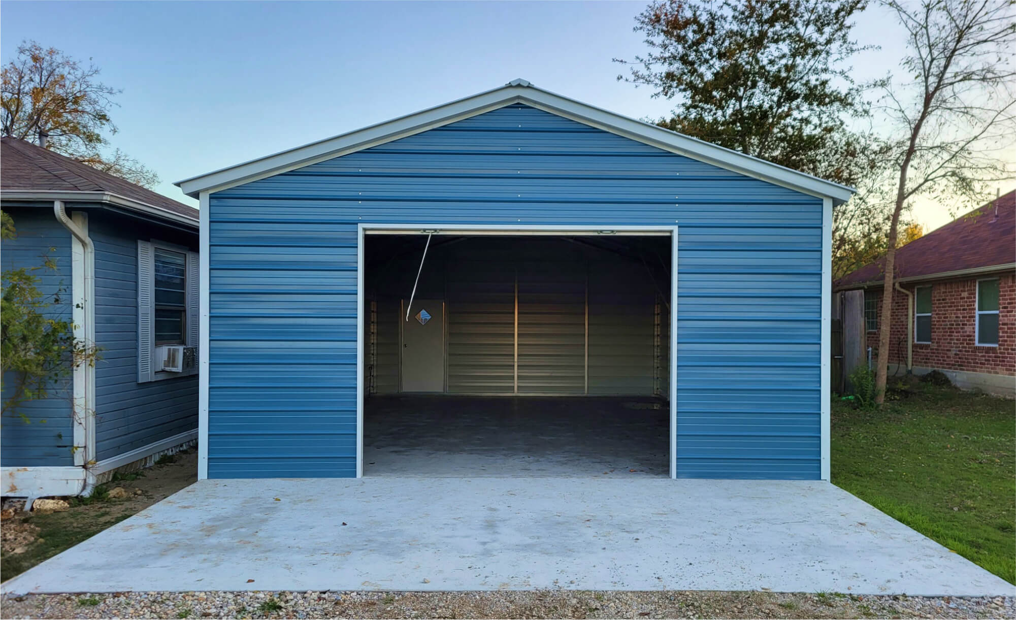 20x30 Vertical Roof Metal Garage North
