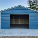 20x30 Vertical Roof Metal Garage North