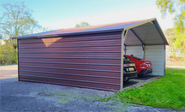 20x20 Boxed Eave Style Carport