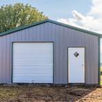 20x30 Vertical Roof Metal Garage North