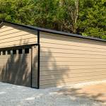 24x30 Boxed Eave Style Metal Garage