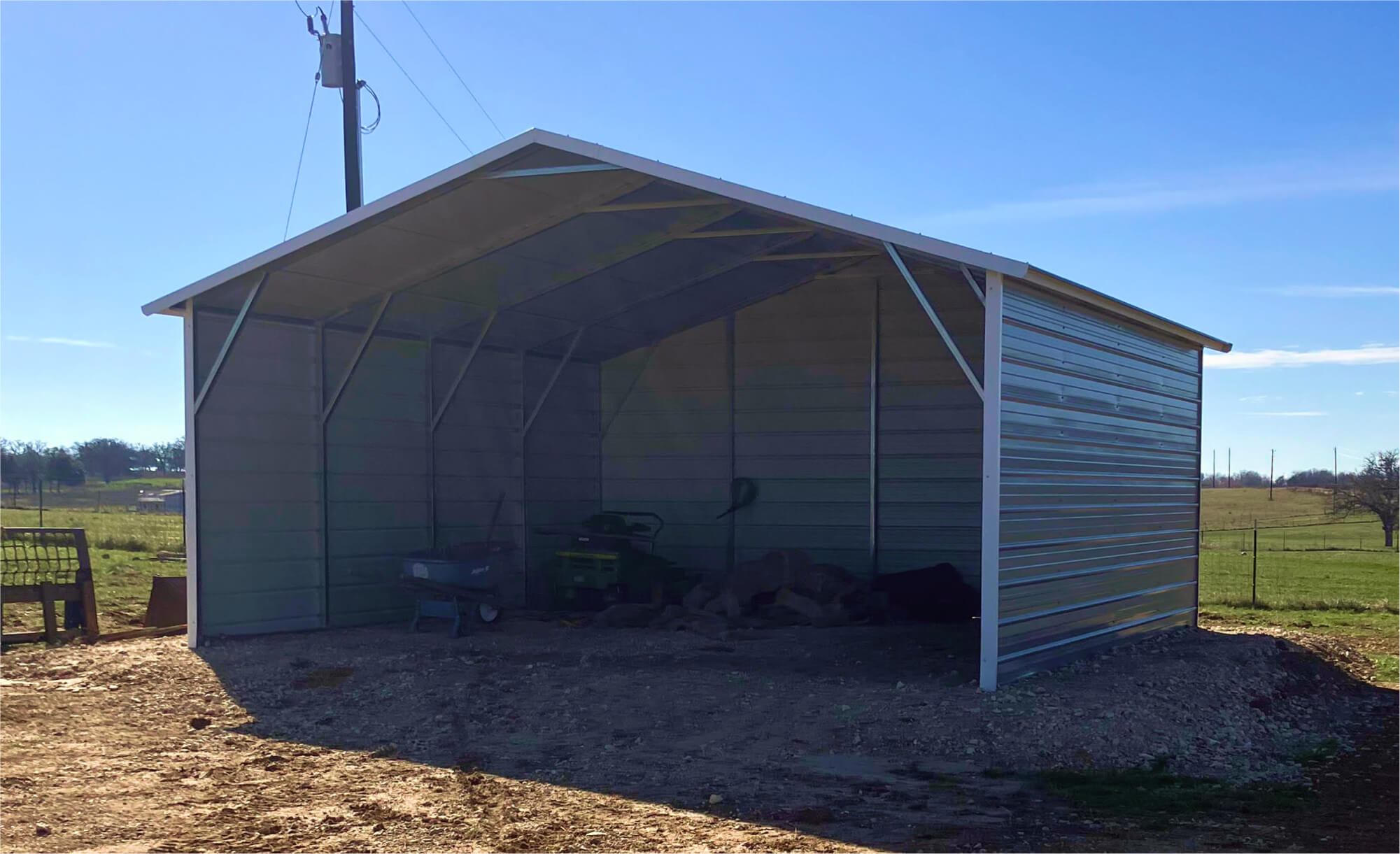 20x20 Boxed Eave Style Carport