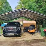 20x20 Vertical Roof Metal Carport
