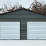 24x30 Boxed Eave Style Metal Garage