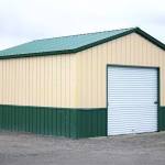 18x20 Vertical Roof Metal Garage