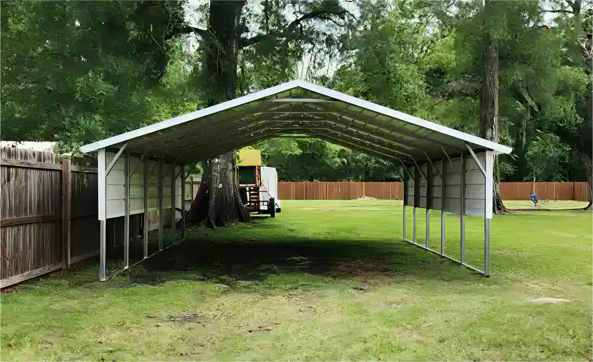 20x20 Boxed Eave Carport