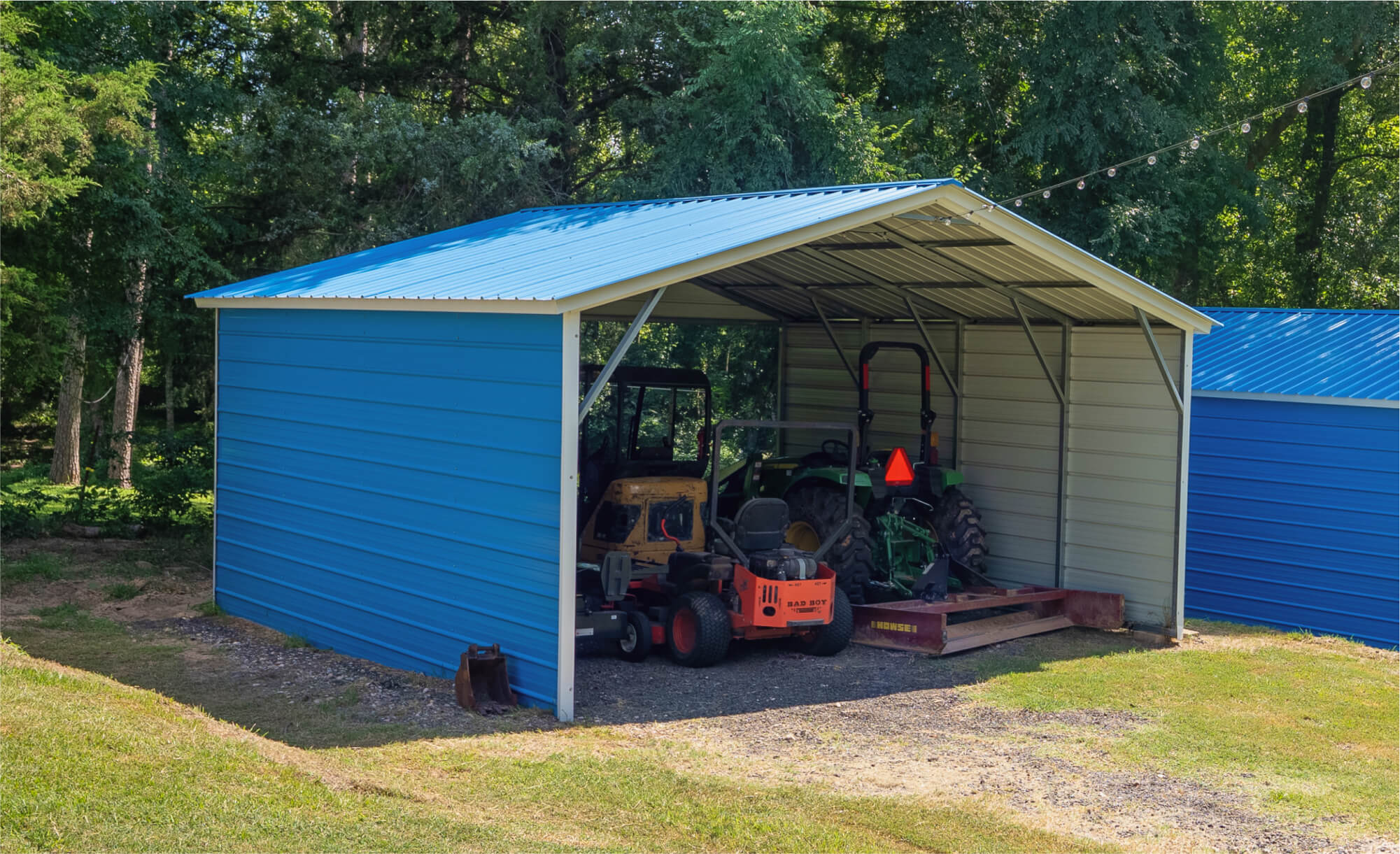 20x20 Vertical Roof Metal Carport