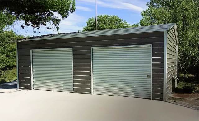 20x30 Boxed Eave Style Metal Garage