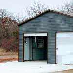 24x30 Boxed Eave Style Metal Garage