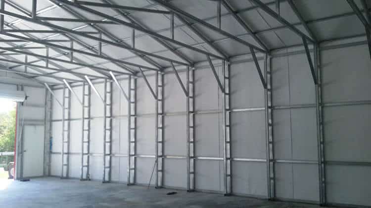 32x24 Vertical Carport Wide Framing Metal Buildings