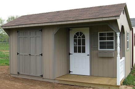 Amish Sheds with porch 10x16