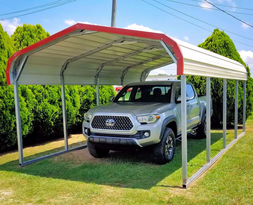 Do you want to shelter one pickup truck, as shown here, or do you need a bigger structure?