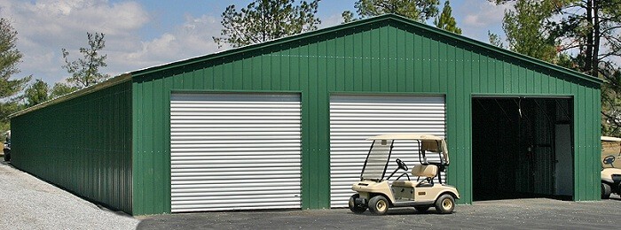 36x24 Carolina Carports Fully Enclosed