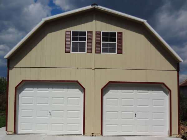 custom amish built garages