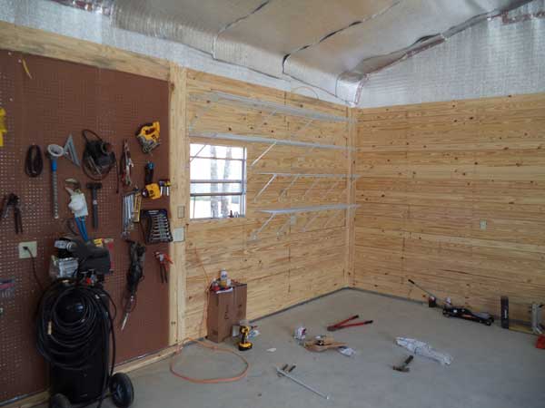 garage turned into workshop