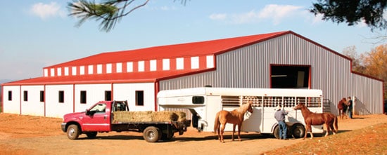 metal lean to carolina barn