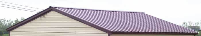 Carport vertical style roof