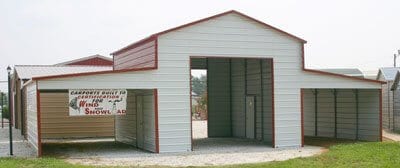 metal carport lean to barn pa