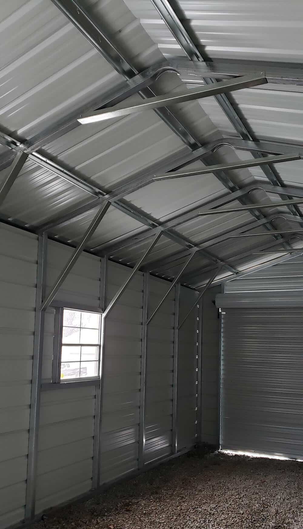 12x30 Vertical Roof Metal Garage - Alan's Factory Outlet