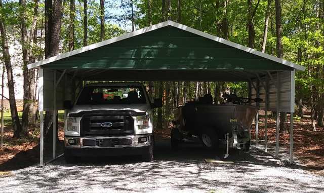 18x20 boxed eave carport