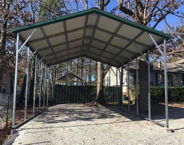 18x25 Vertical Roof Carport - Image 2