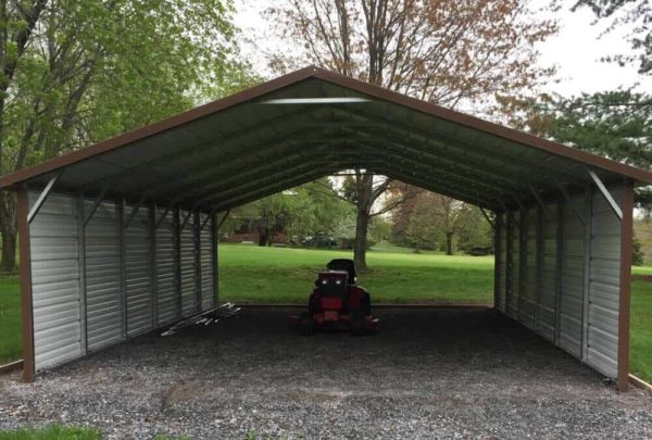 18x30 Boxed Eave Roof Carport - Alan's Factory Outlet