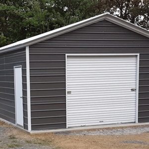 18x30 Vertical Roof Metal Garage - Alan's Factory Outlet