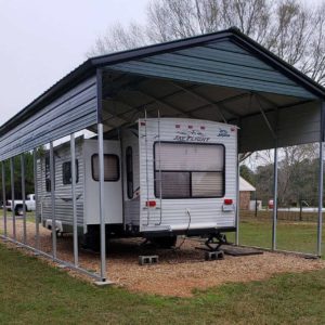 18x35 Vertical Roof Carport - Alan's Factory Outlet