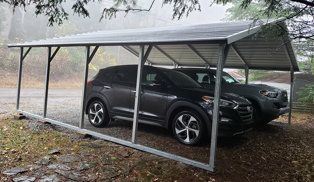 20x20 boxed eave carport