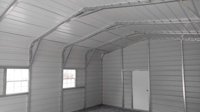 20x25 Regular Roof Metal Garage - Image 2