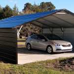 22x20 boxed eave metal carport