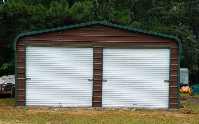 22x20 Regular Roof Metal Garage