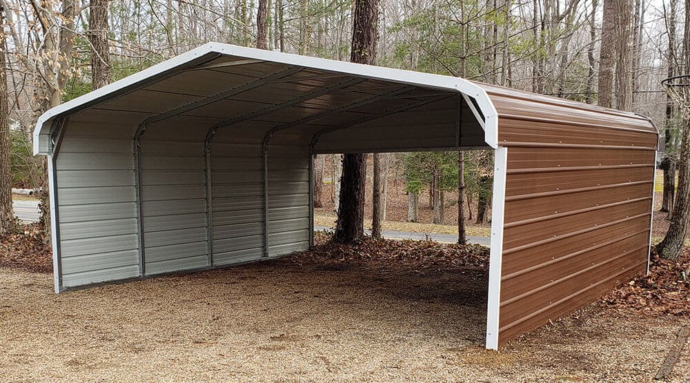 22x20 Regular Roof Carport - Alan's Factory Outlet