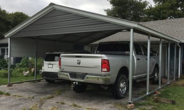 22x20 Vertical Roof Carport - Alan's Factory Outlet