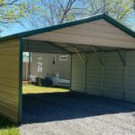 24x20 Vertical Roof Carport - Alan's Factory Outlet