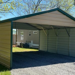 24x20 Vertical Roof Carport - Alan's Factory Outlet