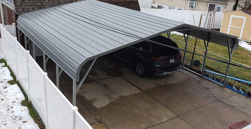 24x25 Regular Roof Carport Alan's Factory Outlet
