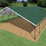 28x40 Vertical Roof Triple Wide Carport - Alan's Factory Outlet