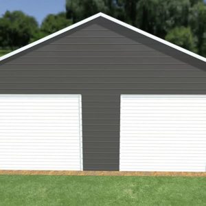 30x20 Boxed Eave Roof Metal Garage - Alan's Factory Outlet