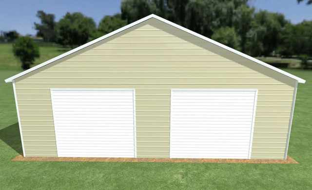 30x20 Vertical Roof Metal Garage