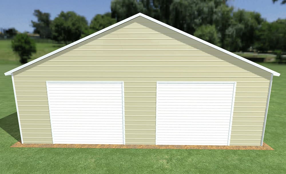 30x30 Vertical Roof Metal Garage - Alan's Factory Outlet