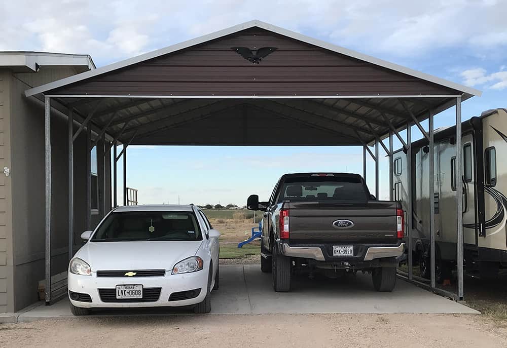 Freestanding side carport idea