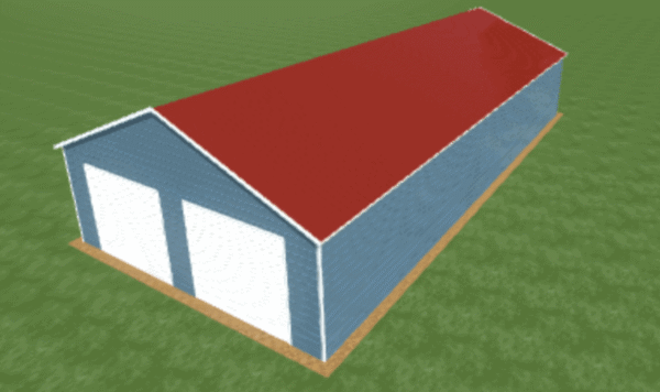 26x55 Vertical Roof Triple Wide Metal Garage - Alan's Factory Outlet