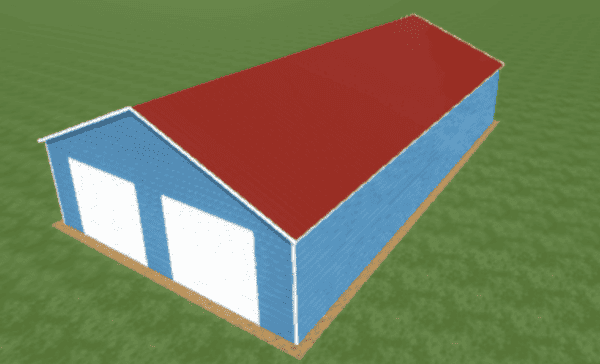 26x50 Vertical Roof Triple Wide Metal Garage - Alan's Factory Outlet