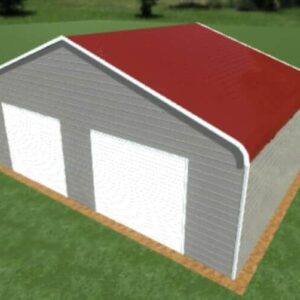 30x20 Regular Roof Triple Wide Metal Garage - Alan's Factory Outlet