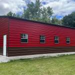 30x50 Vertical Triple Wide Metal Garage
