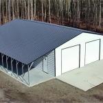 30x50 Vertical Triple Wide Metal Garage
