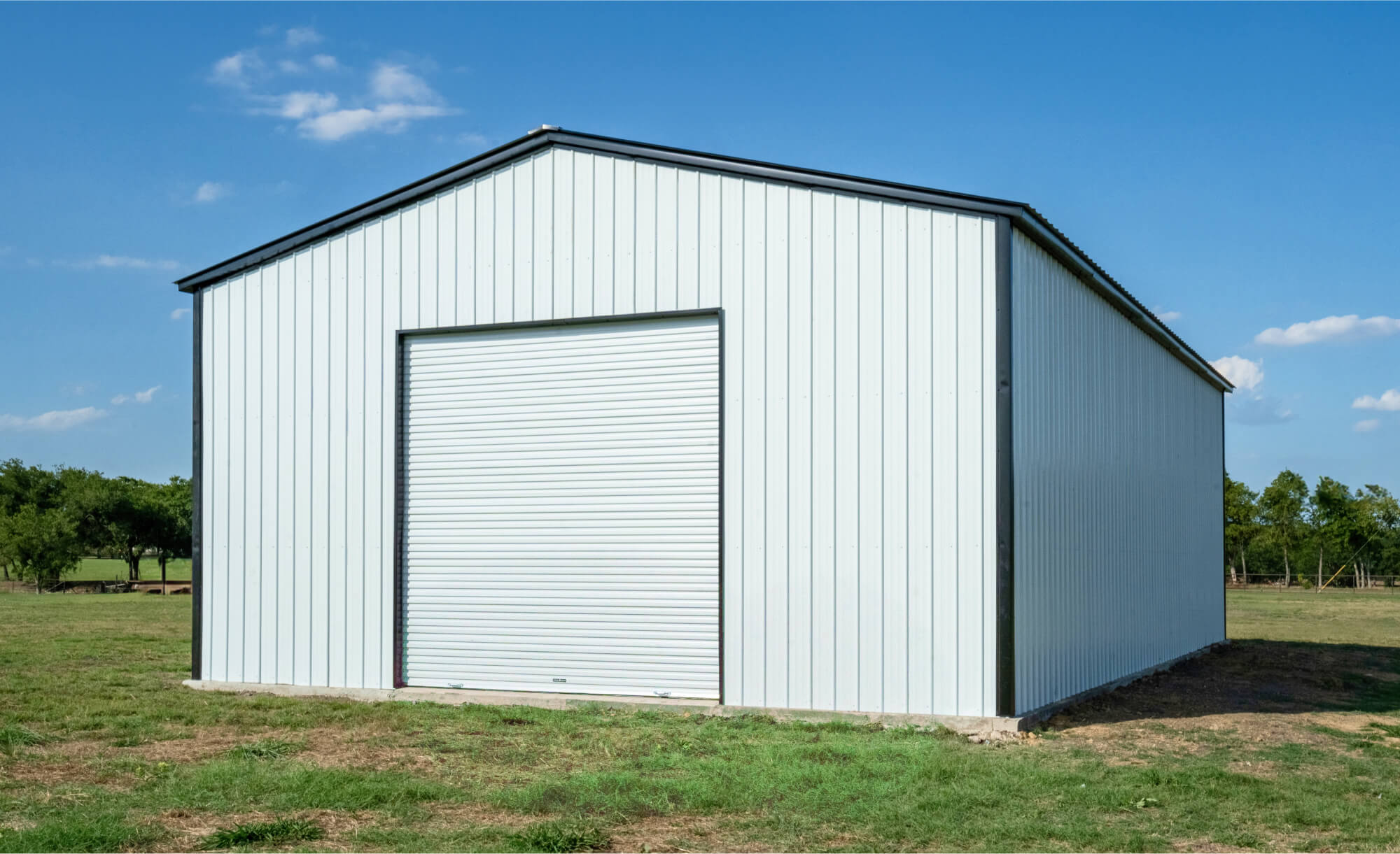 30x50 Vertical Triple Wide Metal Garage