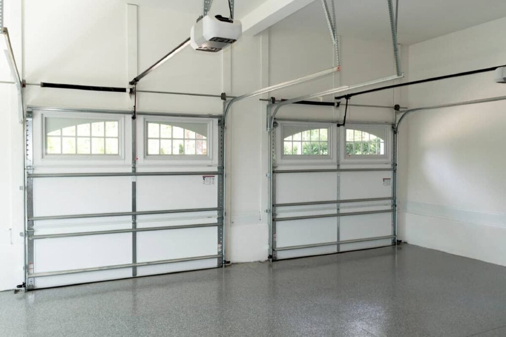 interior two car garage